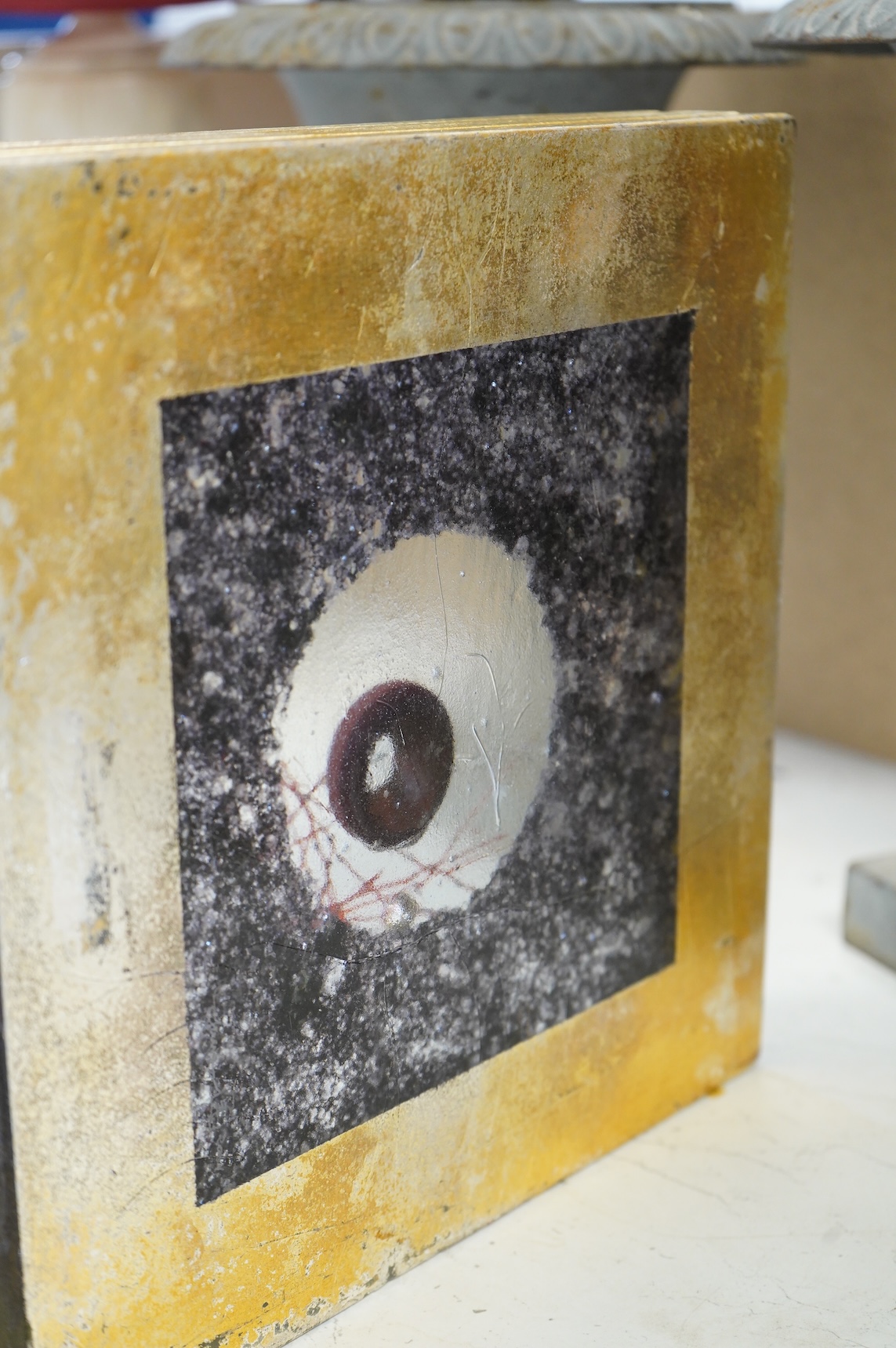 Yumi Nozaki, (Japanese, b.1973) three layer glass installation, ‘Claire de Lune’, 29cm sq